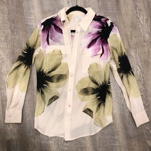 Floral Equipment Blouse